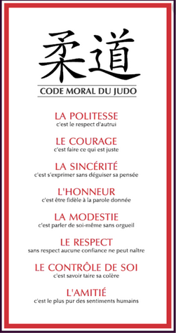 A l'ALM Judo, nous ajoutons une 9ème valeur au Code Moral : LA SOLIDARITÉ !